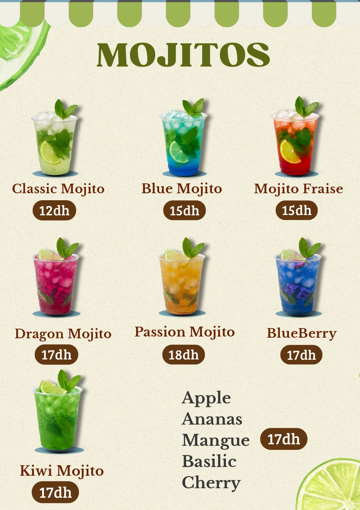 Menu page 9
